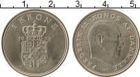 Продать Монеты Дания 1 крона 1972 Медно-никель