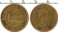 Продать Монеты Дания 10 крон 2005 Золото