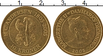 Продать Монеты Дания 10 крон 2005 