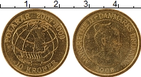 Продать Монеты Дания 10 крон 2008 Латунь