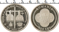 Продать Монеты Румыния 100 лей 1999 Серебро