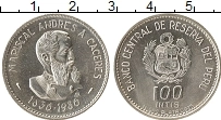 Продать Монеты Перу 100 инти 1986 Серебро