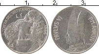 Продать Монеты Ватикан 1 лира 1966 Алюминий