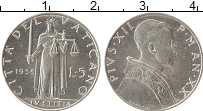 Продать Монеты Ватикан 5 лир 1953 Алюминий