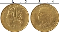 Продать Монеты Ватикан 20 лир 1995 Латунь