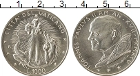 Продать Монеты Ватикан 1000 лир 1995 Серебро