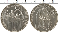 Продать Монеты Ватикан 1000 лир 1996 Серебро