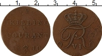 Продать Монеты Норвегия 2 скиллинга 1810 Медь