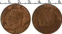 Продать Монеты Франция 10 сантим 1854 Медь
