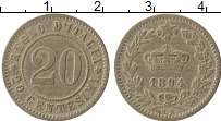 Продать Монеты Италия 20 сентесим 1894 Медно-никель