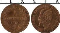 Продать Монеты Италия 5 сентесим 1861 Медь