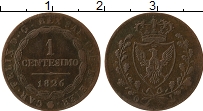 Продать Монеты Сардиния 1 сентесимо 1826 Медь