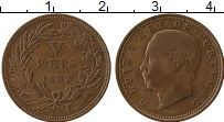 Продать Монеты Португалия 5 рейс 1882 Медь