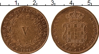 Продать Монеты Португалия 5 рейс 1867 Медь
