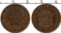 Продать Монеты Люксембург 2 1/2 сантима 1901 Бронза