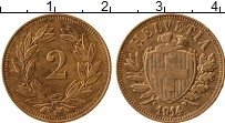 Продать Монеты Швейцария 2 раппа 1918 Бронза