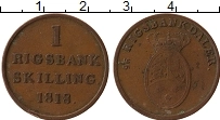 Продать Монеты Дания 1 скиллинг 1818 Медь