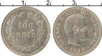 Продать Монеты Португалия 100 рейс 1893 Серебро