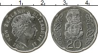 Продать Монеты Новая Зеландия 20 центов 2008 Сталь покрытая никелем