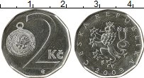Продать Монеты Чехия 2 кроны 2002 Медно-никель