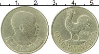 Продать Монеты Малави 1 квача 1992 Латунь