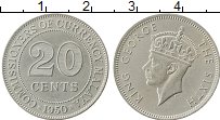 Продать Монеты Малайя 20 центов 1950 Медно-никель
