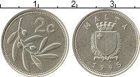 Продать Монеты Мальта 2 цента 1995 Медно-никель