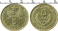 Продать Монеты Мавритания 5 угия 1993 Медь