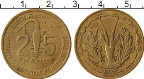 Продать Монеты Западная Африка 25 франков 1957 Медь