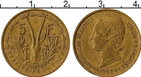 Продать Монеты Того 5 франков 1956 Медь