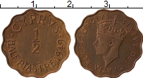 Продать Монеты Кипр 1/2 пиастра 1949 Бронза