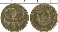 Продать Монеты Кипр 5 центов 1985 Латунь