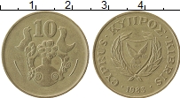 Продать Монеты Кипр 10 центов 1983 Латунь