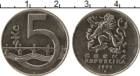 Продать Монеты Чехия 5 крон 1997 Медно-никель