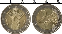 Продать Монеты Латвия 2 евро 2018 Биметалл