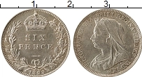 Продать Монеты Великобритания 6 пенсов 1901 Серебро