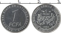 Продать Монеты Центральная Африка 1 франк 2006 Медно-никель