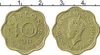 Продать Монеты Цейлон 10 центов 1944 Латунь