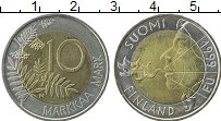 Продать Монеты Финляндия 10 марок 1999 Биметалл