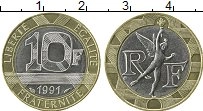 Продать Монеты Франция 10 франков 1991 Биметалл