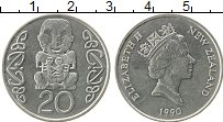 Продать Монеты Новая Зеландия 20 центов 1990 Медно-никель