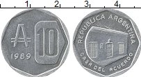 Продать Монеты Аргентина 10 аустралес 1989 Алюминий