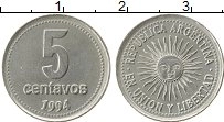 Продать Монеты Аргентина 5 сентаво 1994 Медно-никель