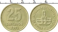 Продать Монеты Аргентина 25 сентаво 1993 Бронза