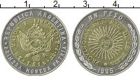 Продать Монеты Аргентина 1 песо 1995 Биметалл