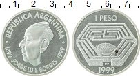 Продать Монеты Аргентина 1 песо 1999 Серебро