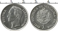 Продать Монеты Венесуэла 1 боливар 1989 Сталь покрытая никелем
