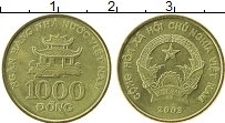 Продать Монеты Вьетнам 1000 донг 2003 Медно-никель