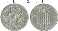 Продать Монеты Замбия 6 пенсов 1964 Медно-никель