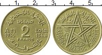 Продать Монеты Марокко 2 франка 1945 Бронза